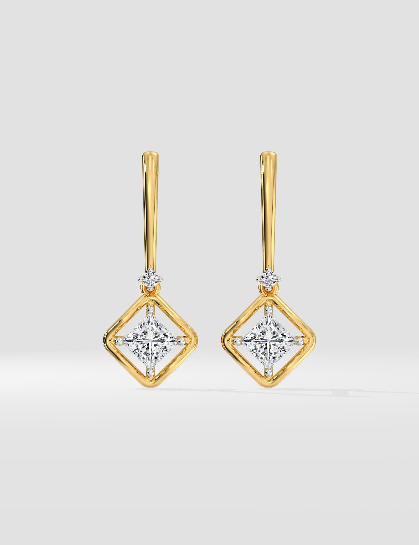 1 Ct Quad Princess Danglers - House of Quadri