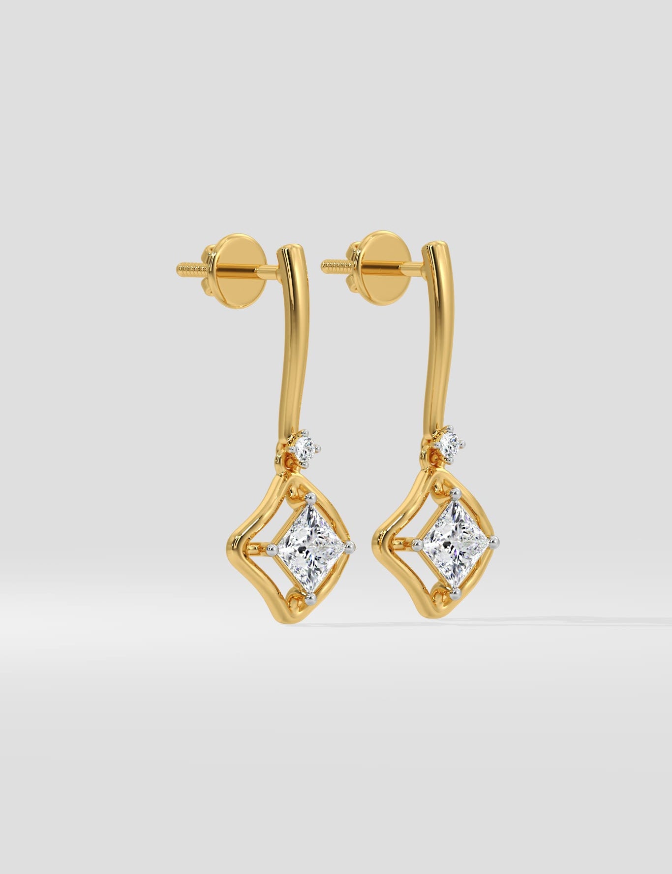 1 Ct Quad Princess Danglers - House of Quadri