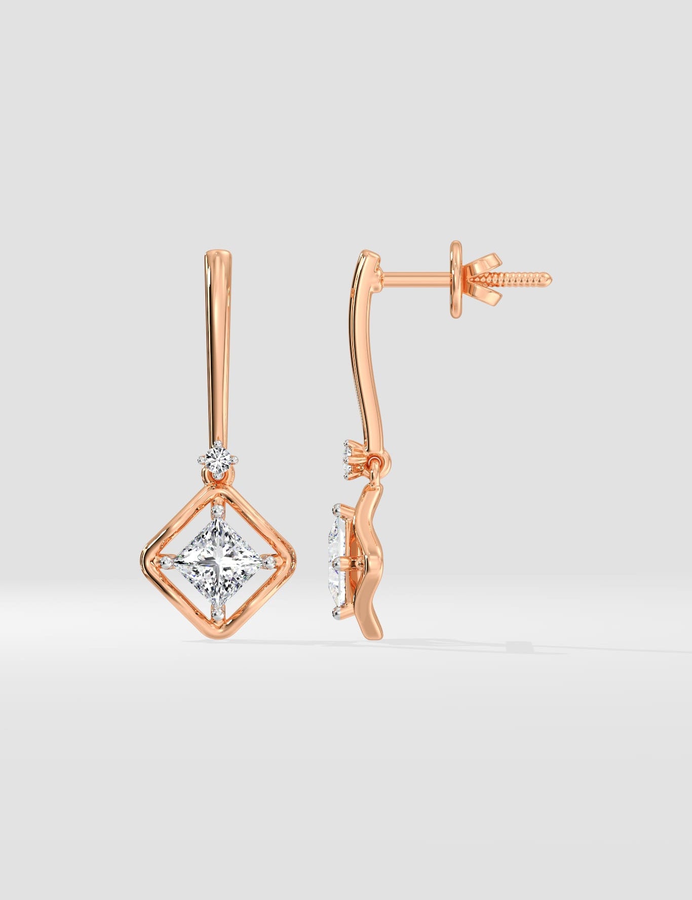 1 Ct Quad Princess Danglers - House of Quadri