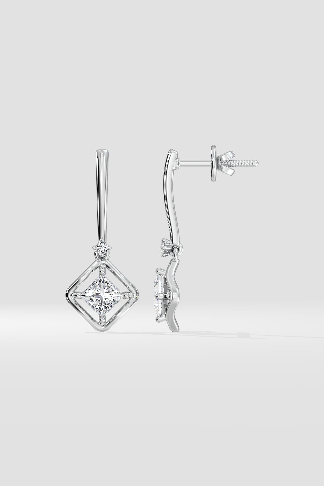 1 Ct Quad Princess Danglers - House of Quadri