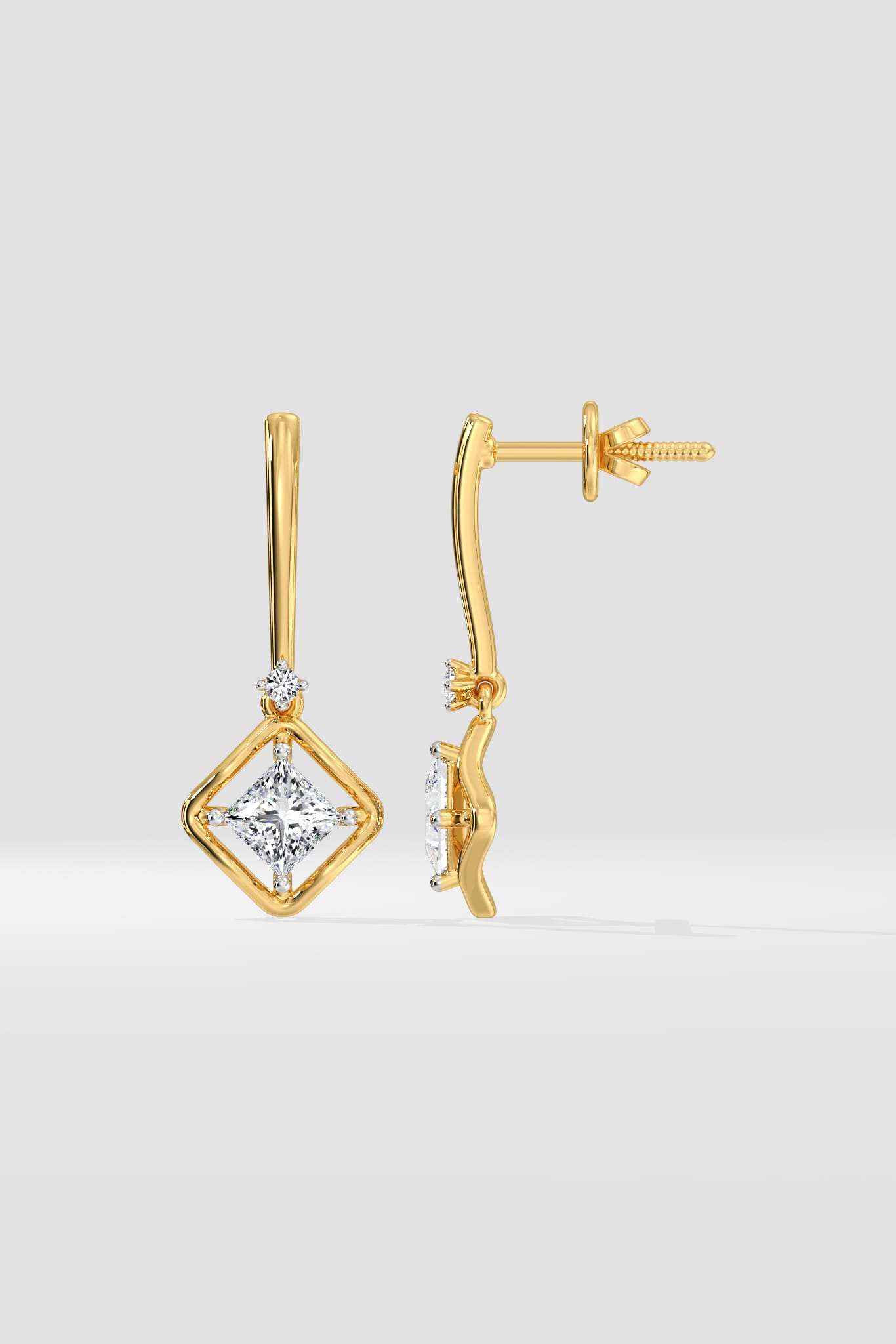 1 Ct Quad Princess Danglers - House of Quadri