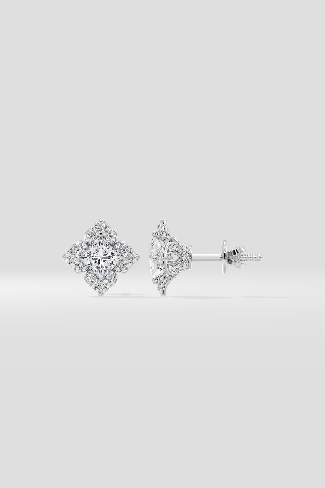 1 Ct Princess Wisp Studs - House of Quadri