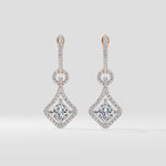 1 Ct Princess Prism Danglers - House of Quadri