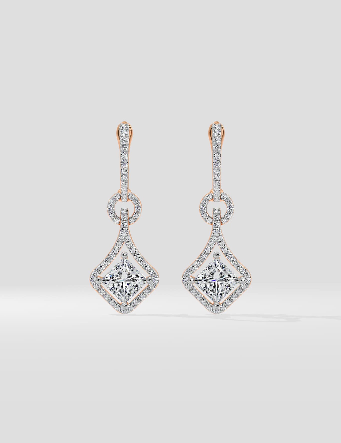 1 Ct Princess Prism Danglers - House of Quadri