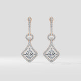 1 Ct Princess Prism Danglers