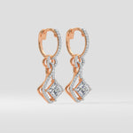 1 Ct Princess Prism Danglers - House of Quadri