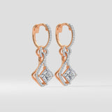 1 Ct Princess Prism Danglers - House of Quadri