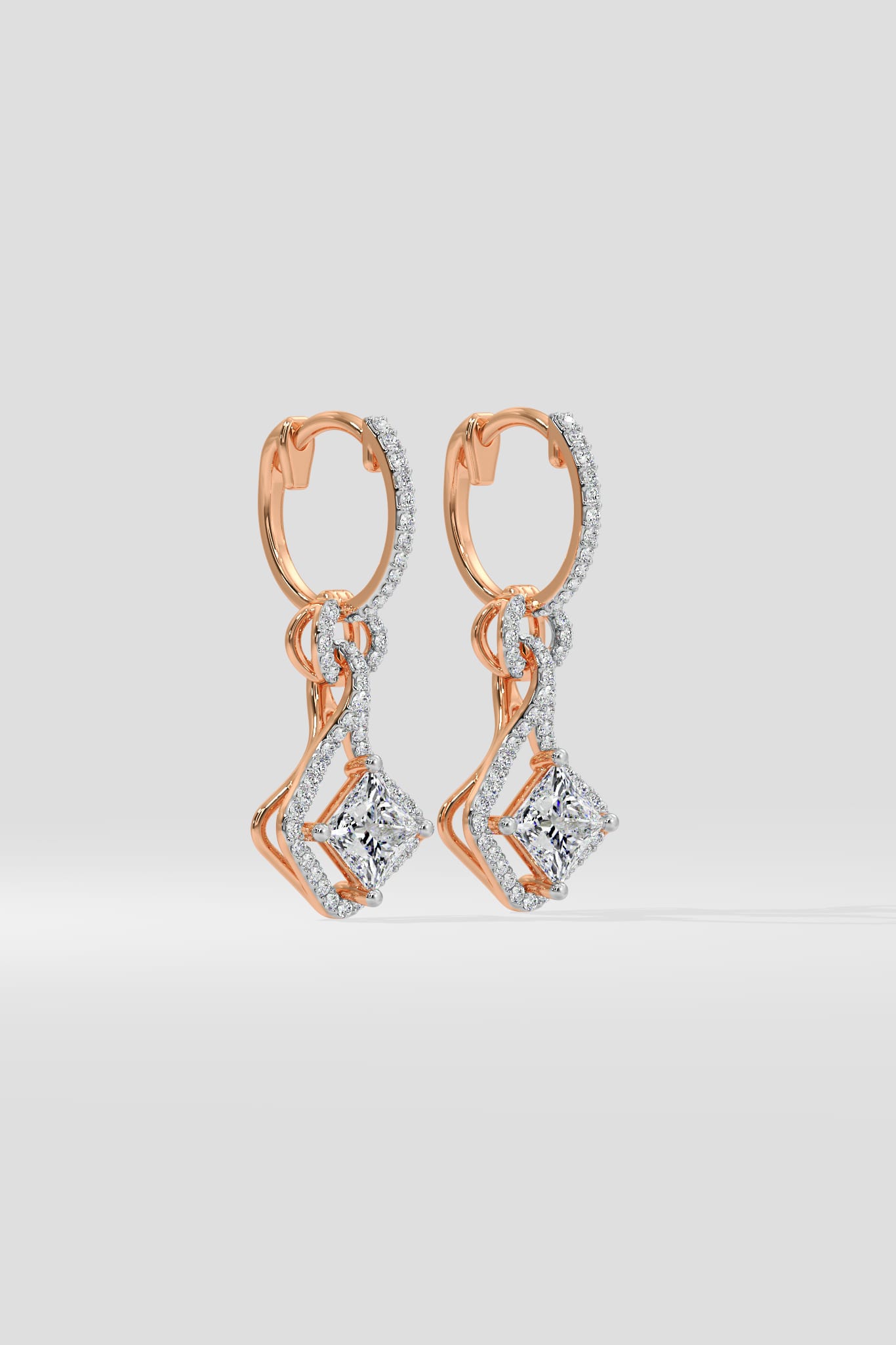 1 Ct Princess Prism Danglers - House of Quadri