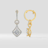 1 Ct Princess Prism Danglers - House of Quadri