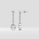 1 Ct Pearline Danglers - House of Quadri