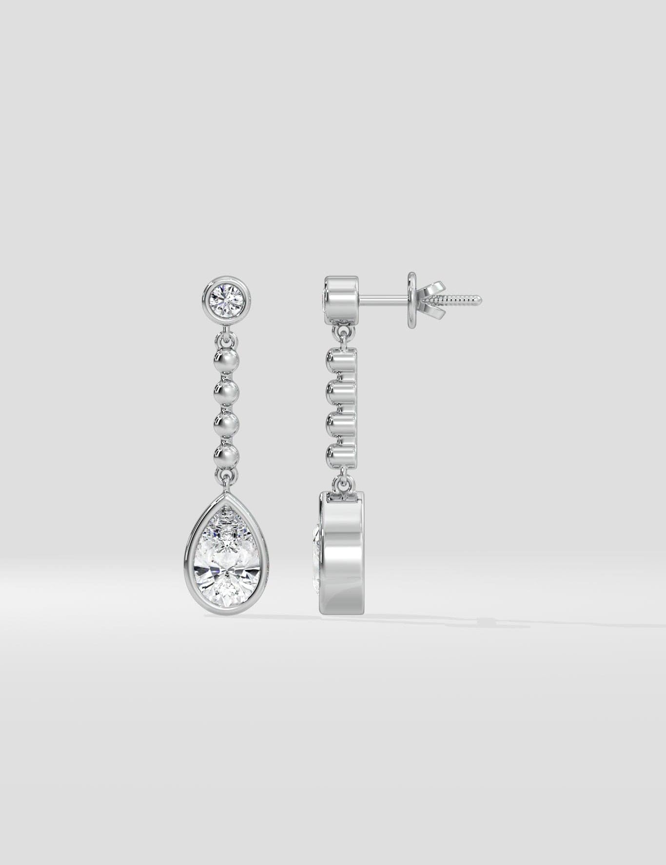 1 Ct Pearline Danglers - House of Quadri