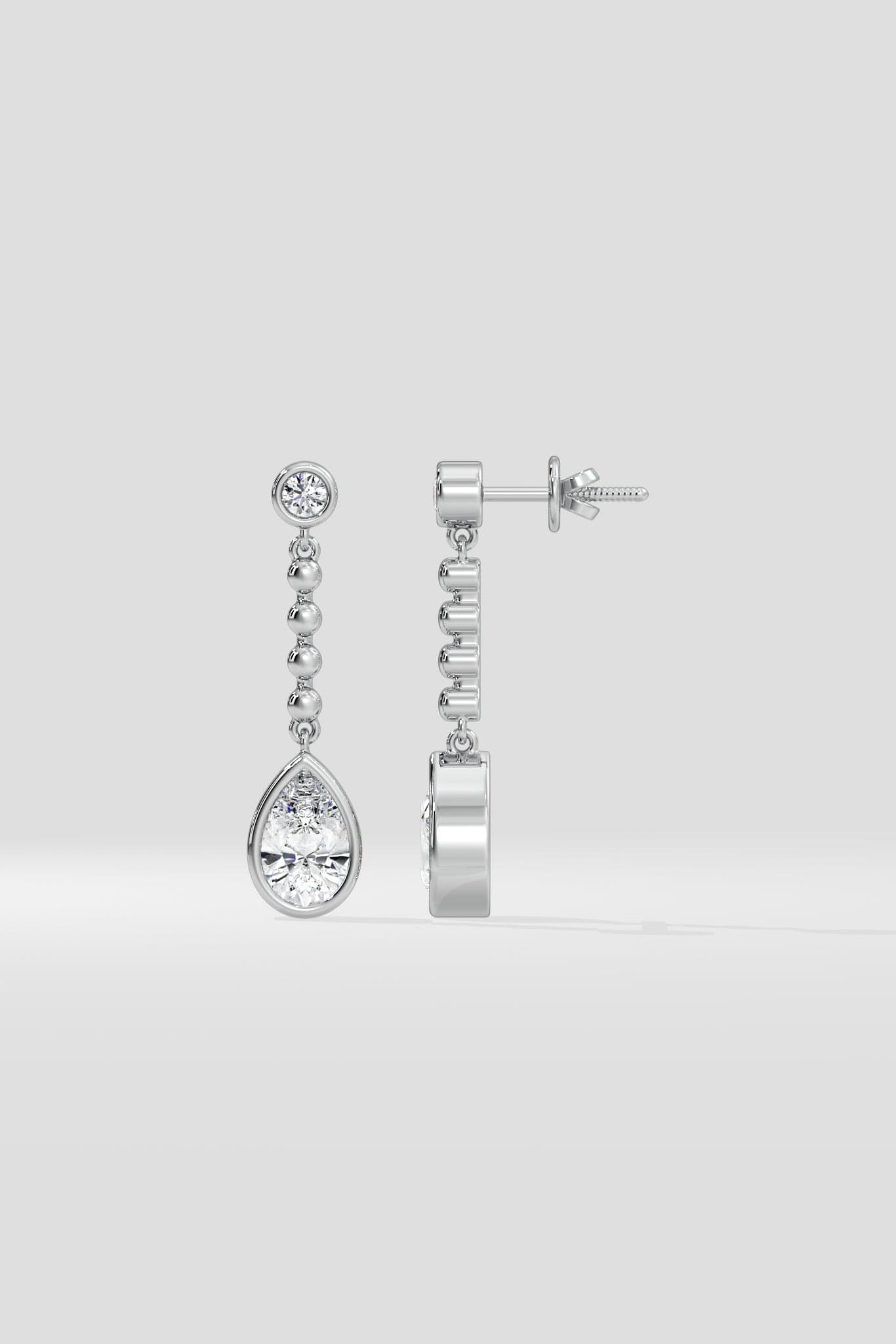 1 Ct Pearline Danglers - House of Quadri