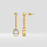 1 Ct Pearline Danglers - House of Quadri