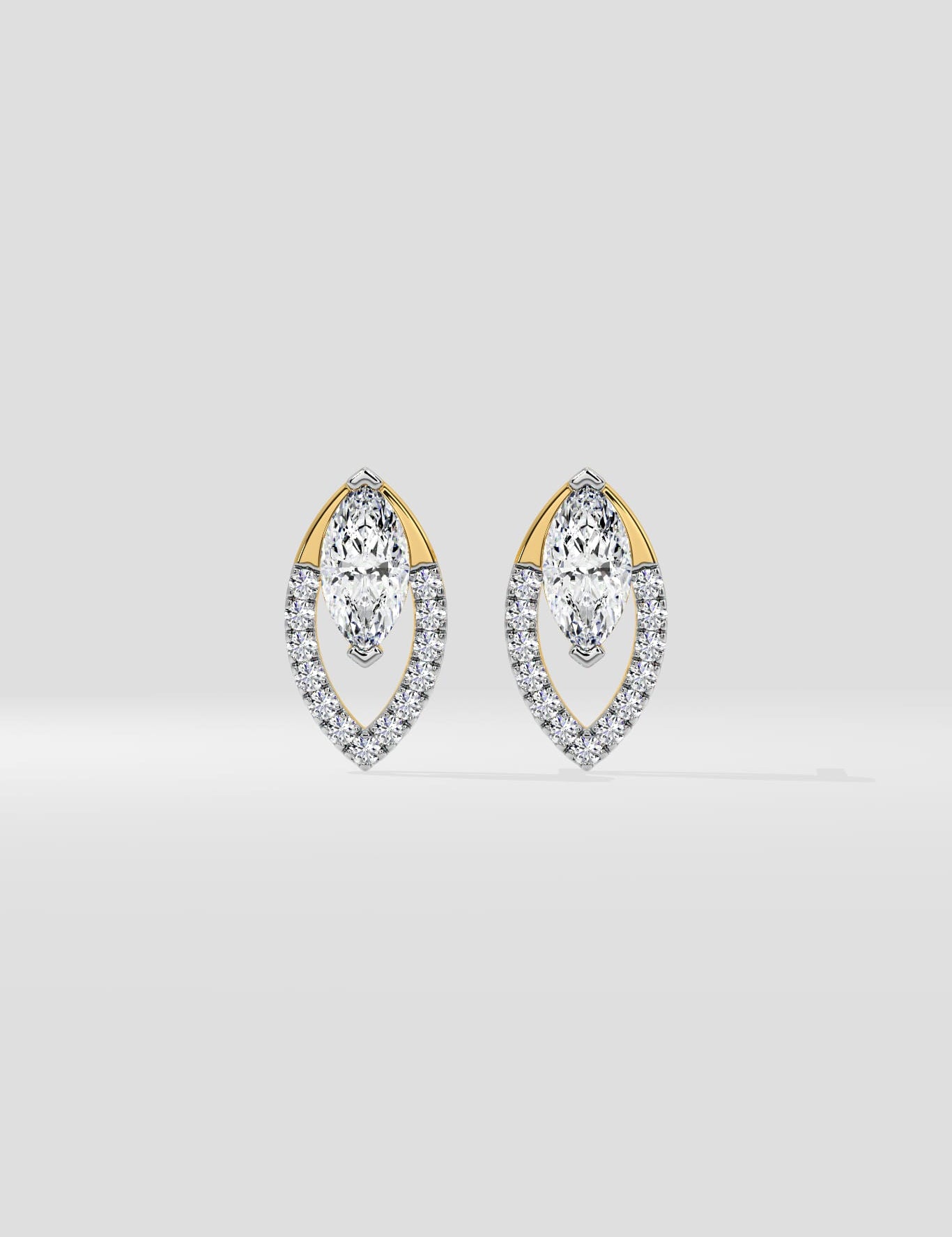 Marquise Lumin Studs - House of Quadri