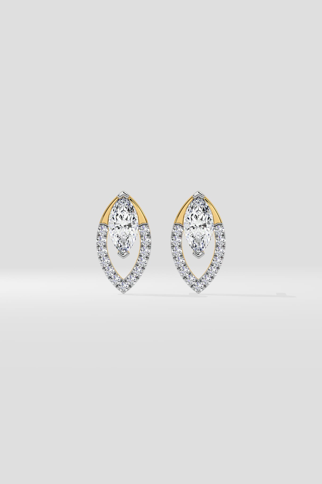 Marquise Lumin Studs - House of Quadri