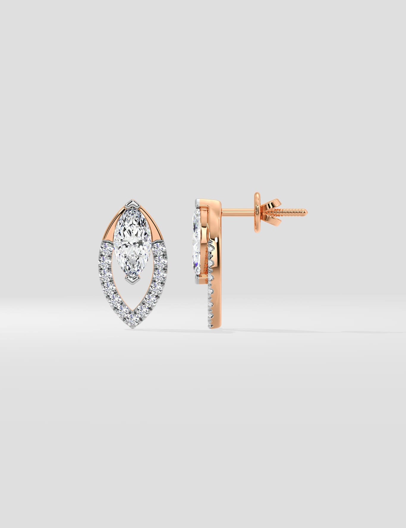 Marquise Lumin Studs - House of Quadri