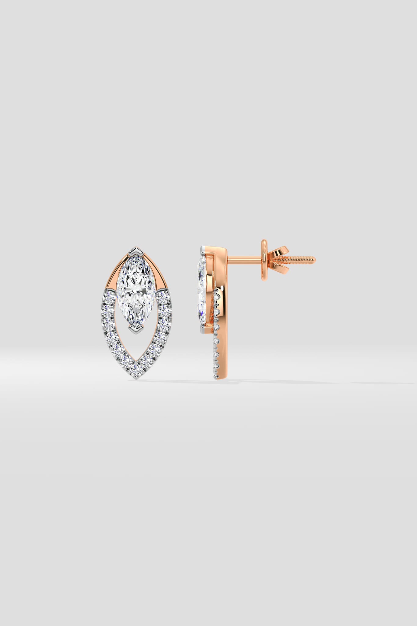 Marquise Lumin Studs - House of Quadri