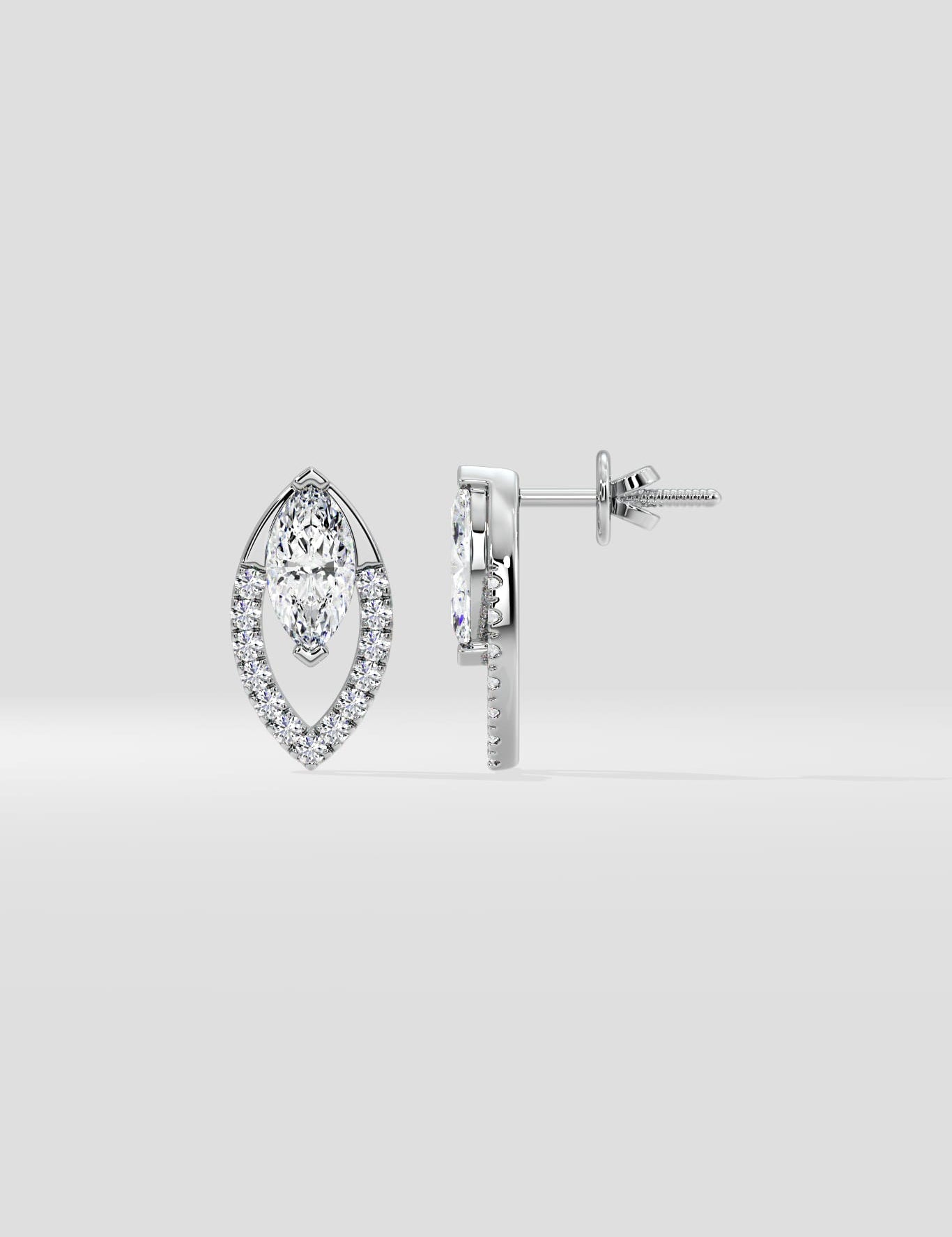 Marquise Lumin Studs - House of Quadri