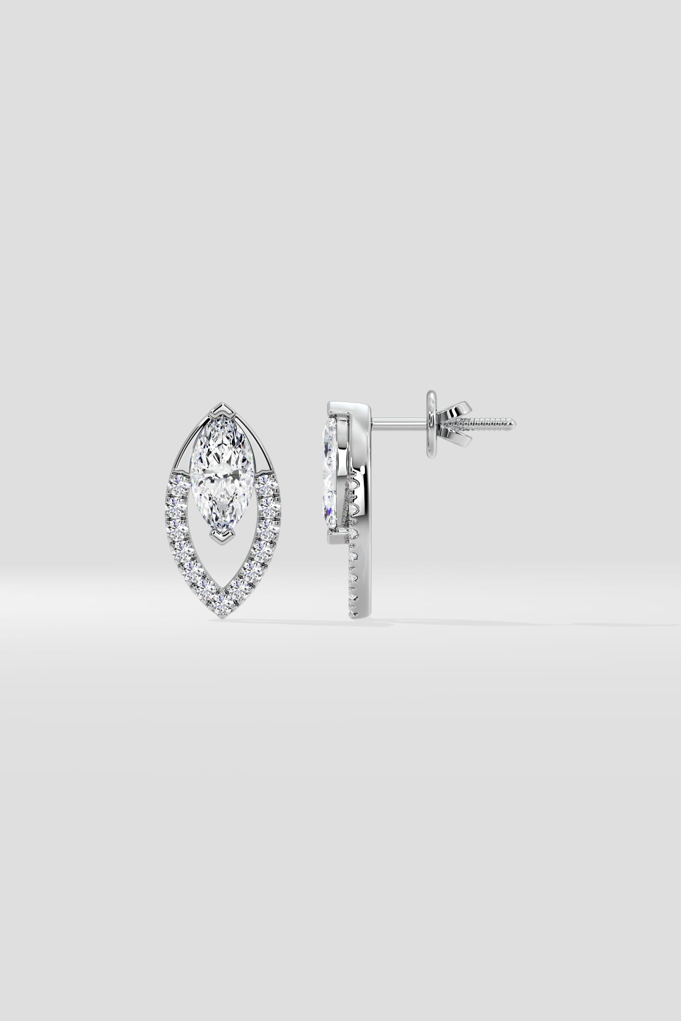 Marquise Lumin Studs - House of Quadri