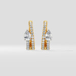 Ascella Pear Hoops - House of Quadri
