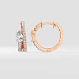 Ascella Pear Hoops - House of Quadri