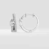Ascella Pear Hoops - House of Quadri