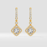 1 Ct Celia Cushion Danglers