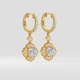 1 Ct Celia Cushion Danglers