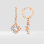 1 Ct Celia Cushion Danglers - House of Quadri