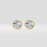 1 Ct Orb Bezel Studs - House of Quadri