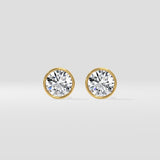 1 Ct Orb Bezel Studs - House of Quadri