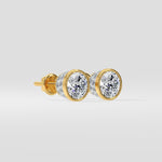1 Ct Orb Bezel Studs - House of Quadri