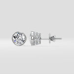 1 Ct Orb Bezel Studs - House of Quadri