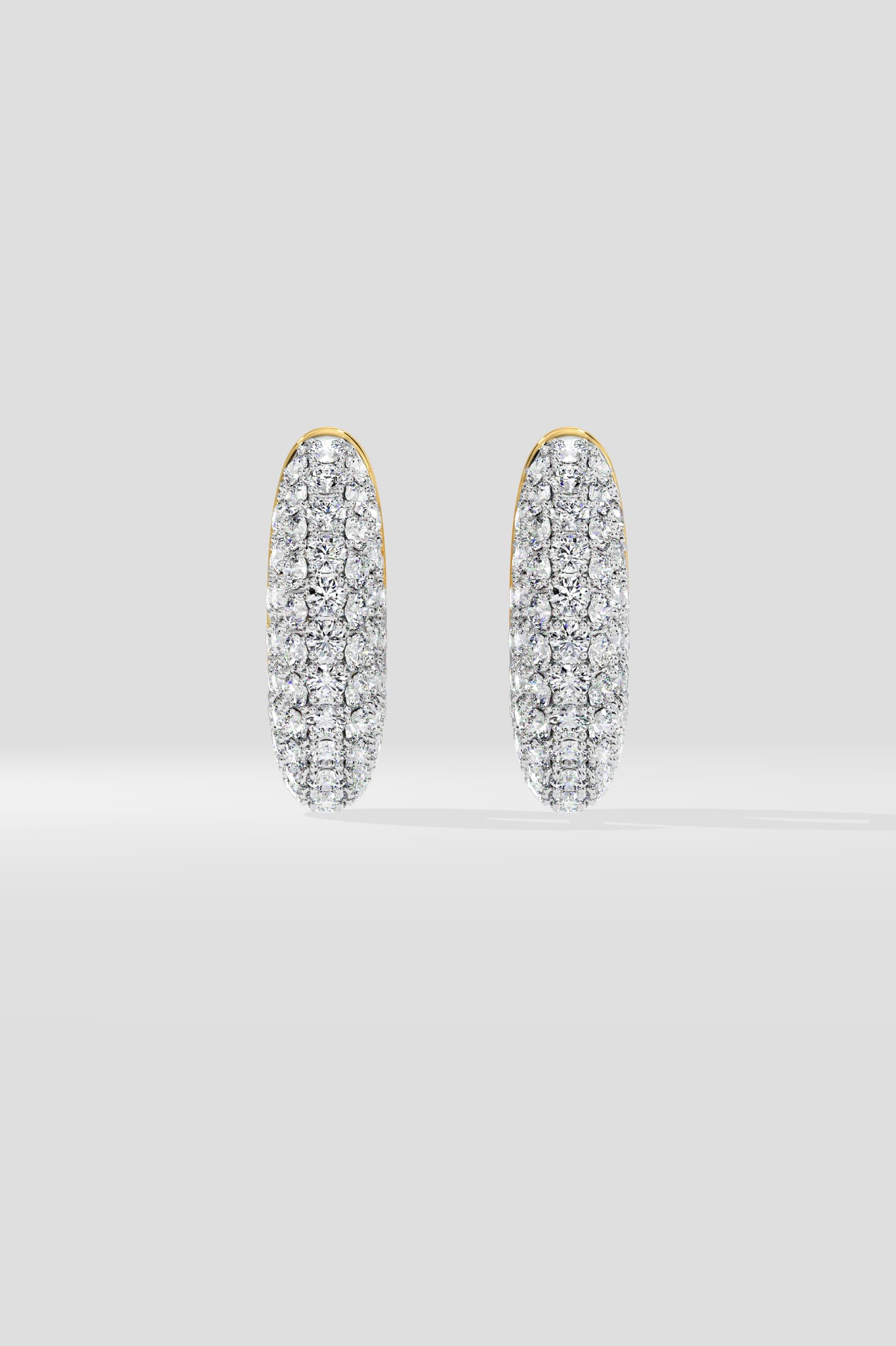 Dome Pavé Huggies - House of Quadri