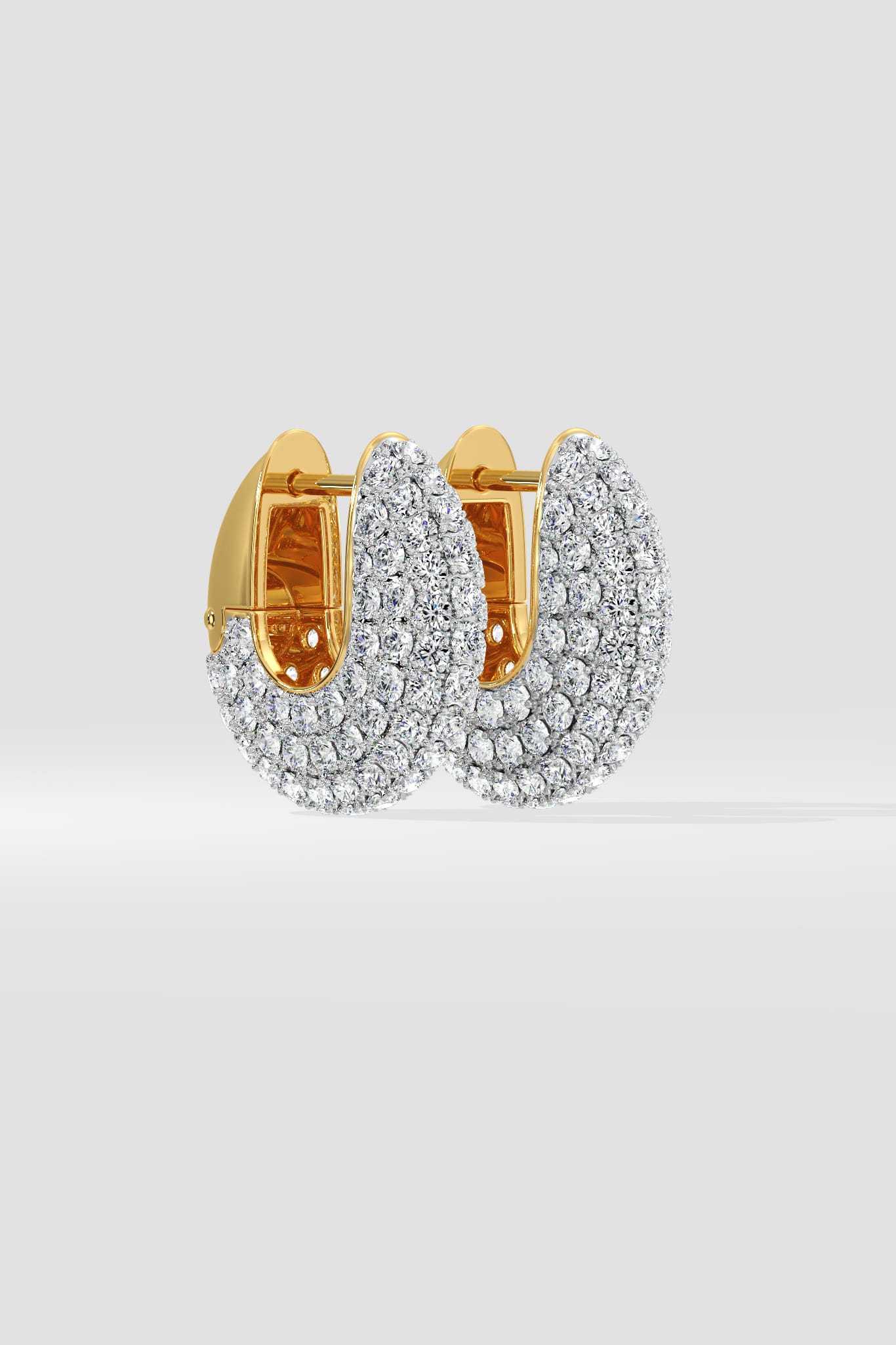 Dome Pavé Huggies - House of Quadri