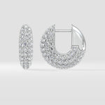 Dome Pavé Huggies - House of Quadri