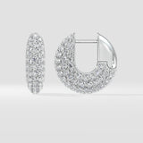 Dome Pavé Huggies
