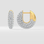 Dome Pavé Huggies - House of Quadri