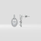 0.5 Ct Oval Ellipse Drops