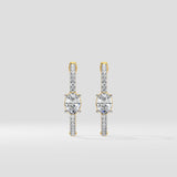 0.50 Ct Oval Anchor Huggies - House of Quadri
