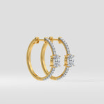 0.50 Ct Oval Anchor Huggies - House of Quadri