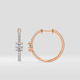 0.50 Ct Oval Anchor Huggies