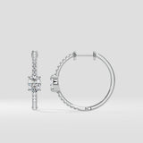 0.50 Ct Oval Anchor Huggies - House of Quadri