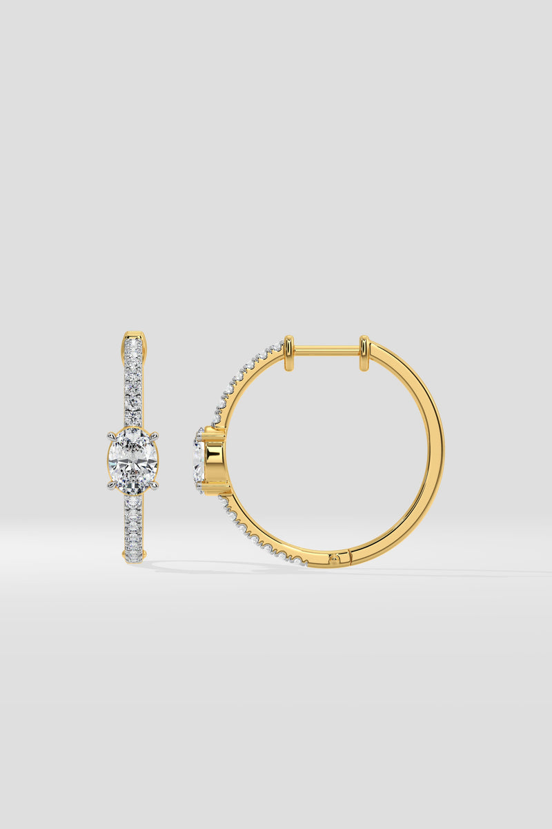 0.50 Ct Oval Anchor Huggies