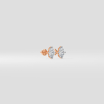 0.5 Ct Oval Studs - House of Quadri
