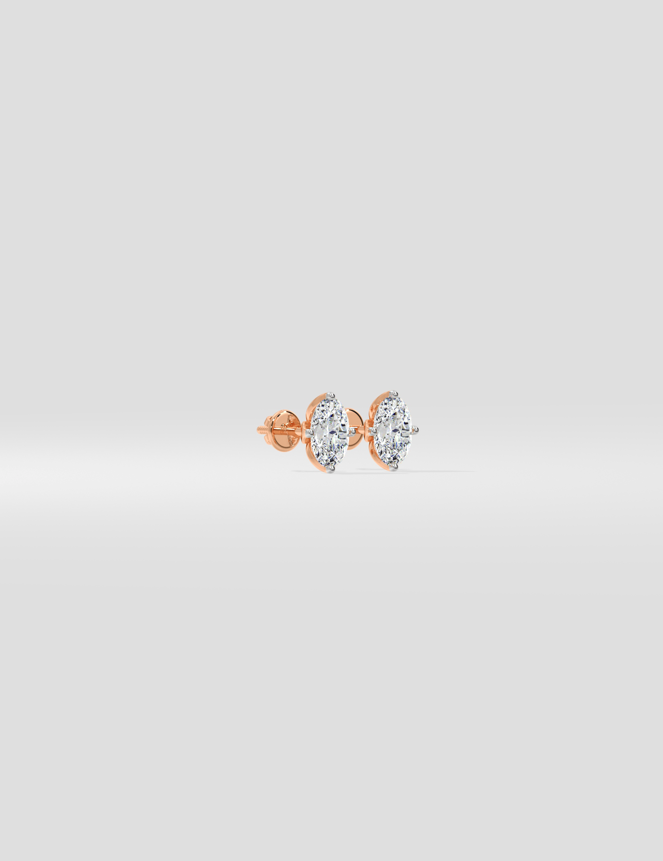 0.5 Ct Oval Studs - House of Quadri
