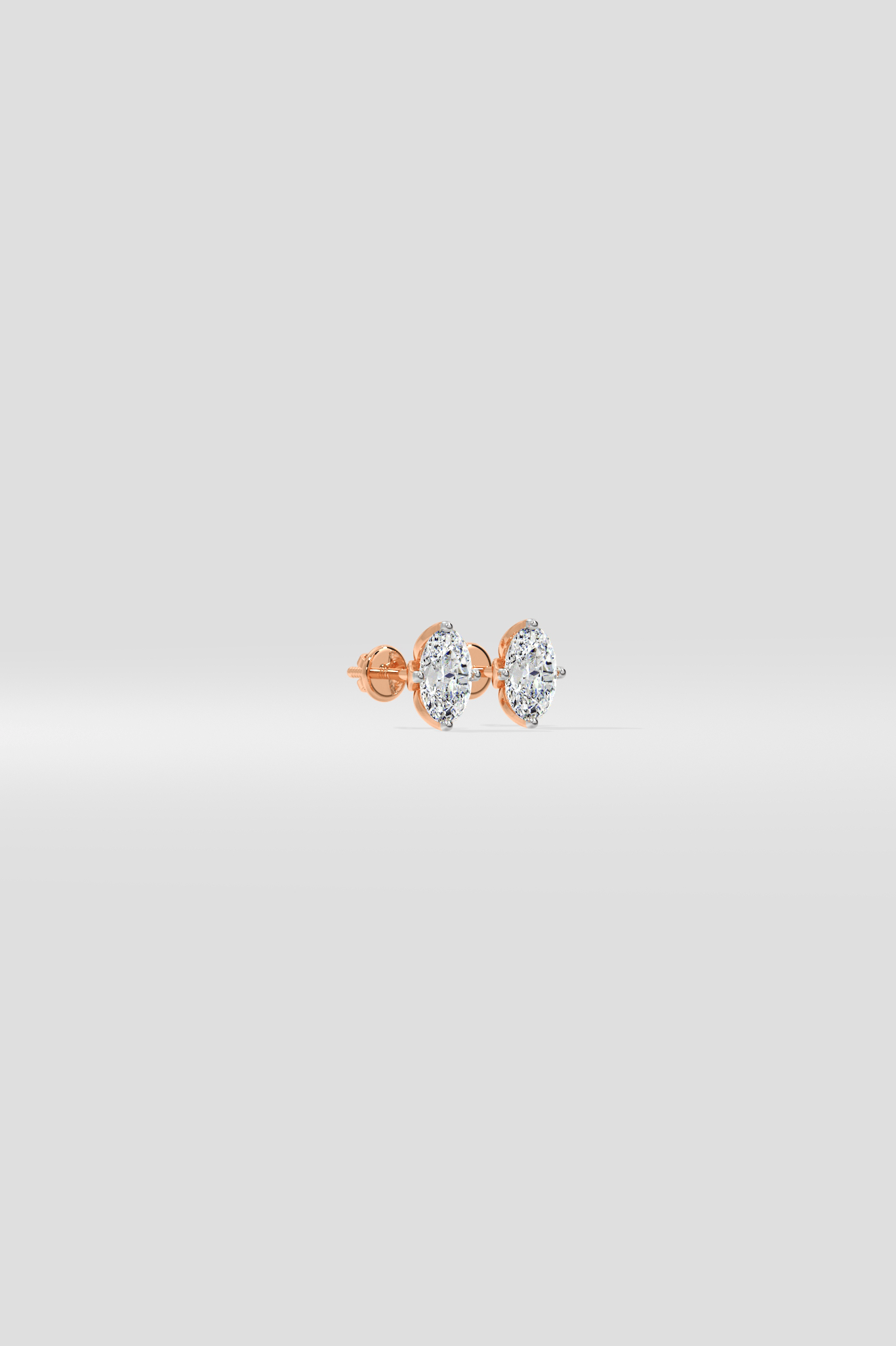 0.5 Ct Oval Studs - House of Quadri
