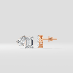 3 Ct Emerald & Pear Duo Studs - House of Quadri