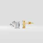 3 Ct Emerald & Pear Duo Studs - House of Quadri
