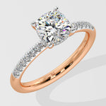 1.5 ct Cushion Hidden Halo Ring - House Of Quadri